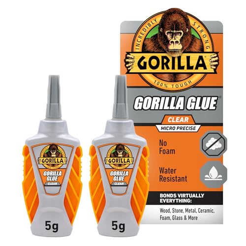 Gorilla Micro Precise Clear Glue, All Purpose, Polyurethane, 5g, 2-Pack - size: Micro Precise 5g, style: Micro Precise 2 Pack