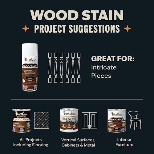Varathane Premium Fast Dry Ebony Wood Stain Spray - color: Ebony, size: 10.25 Ounce (Pack of 1)