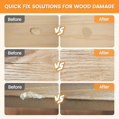Wood Filler, Wood Putty, Wood Hole Filler, 16 Oz Natural Wood Repair Kit - color: Natural