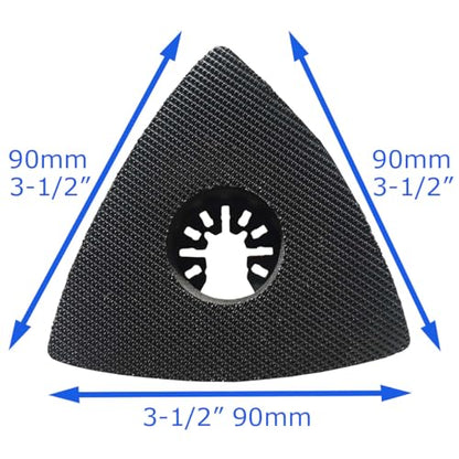 XXGO 4 Pcs 3.5 Inch 90mm Triangle Oscillating Multitool Sanding Pads - size: 3-1/2 Inch Triangle Sanding Pads - 4 Pcs