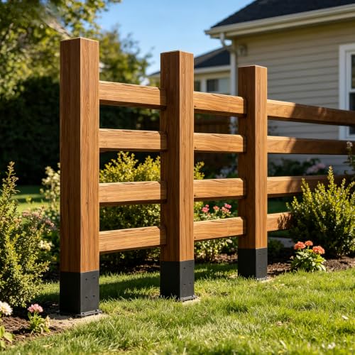 2 Pcs 22" 4"x 4‘’ Fence Post Anchor Ground Spike(Fit3.6"x 3.6")Post