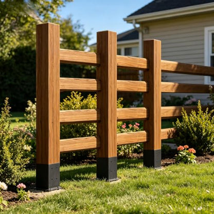 2 Pcs 22" 4"x 4‘’ Fence Post Anchor Ground Spike(Fit3.6"x 3.6")Post