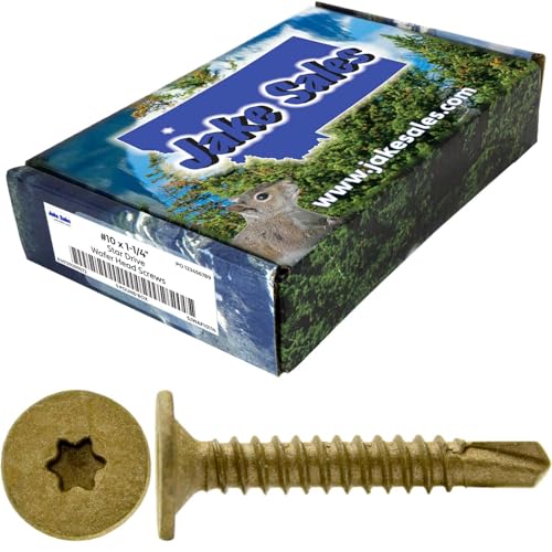 10-16 X 1-1/4" Wood to Metal -Self Tapping TEK Screw Star/TORX Drive - 5 POUNDS - 695 Screws - size: 5 LBS