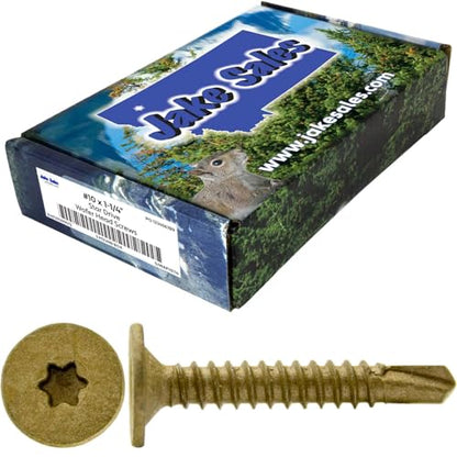 10-16 X 1-1/4" Wood to Metal -Self Tapping TEK Screw Star/TORX Drive - 5 POUNDS - 695 Screws - size: 5 LBS