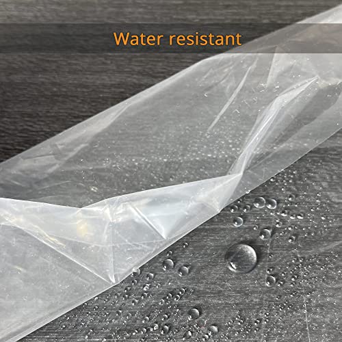 3-Pack Plastic Drop Cloth Sheet 9x12 Ft, 1 Mil Thick Clear Painting Tarps - size: 3 Pack, 9'x12'