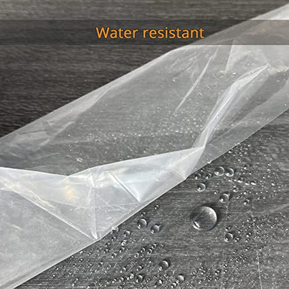 3-Pack Plastic Drop Cloth Sheet 9x12 Ft, 1 Mil Thick Clear Painting Tarps - size: 3 Pack, 9'x12'