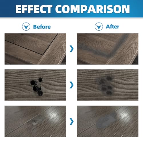 Deuvuo Black Wood Filler Putty, High-Performance Black Wood Filler Paste kit - Quickly Fix Wood Cracks and Blemishes with Wood Hole Filler - Paintable, Stainable, Sandable & Quick Drying - 9.87 Ounce - color: 9.87oz Black