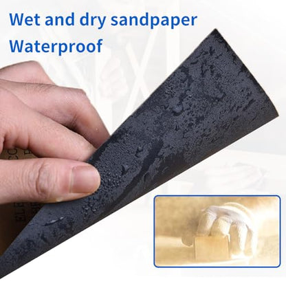 Sandpaper 240 Grit 25 Sheets, Wet Dry Sand Paper 9 x 3.6 Inch - style: 240 Grits