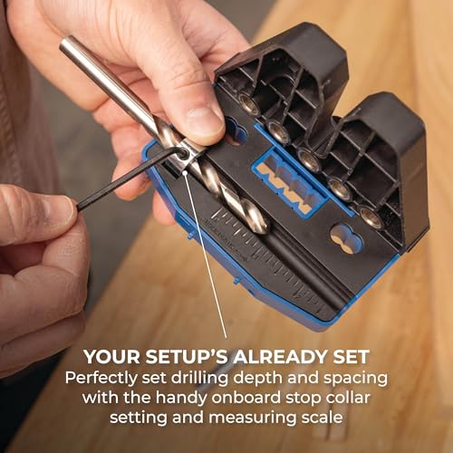 Kreg Dowel Jig Kit, Woodworking Doweling Jig, KHJD345