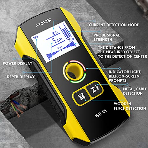 FNIRSI WD-01 6 in 1 Rechargeable Stud Finder Wall Scanner, Positioning Hole - size: WD01