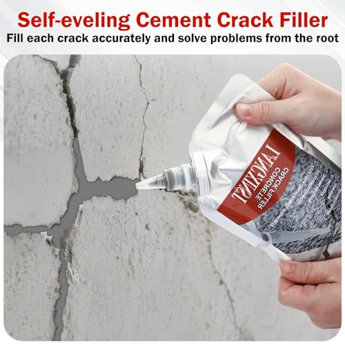 Concrete Crack Filler, Waterproof Repair Sealant for Driveways 2 PCS