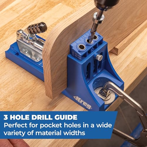 Kreg Pocket Hole Jig K4 Plus, Woodworking Jig, With Dust Collection