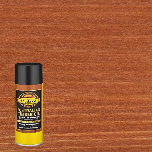Cabot Australian Timber Oil Wood Stain and Protector, Mahogany Flame, 12 oz Aerosol Can - color: Mahogany Flame, size: Aerosol