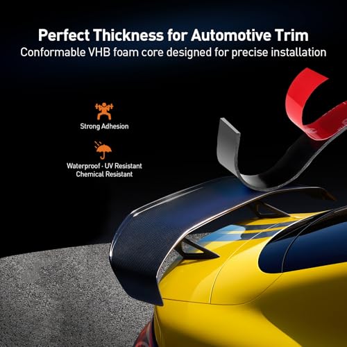 3M Double Sided Tape, Heavy Duty, 0.79" x 15.4Ft, 5925, Black, 2 Pack - size: 0.79" x 15.4Ft