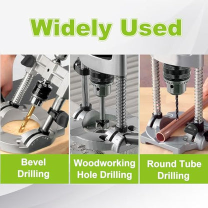 CertBuy Portable Drill Press for Hand Drill, Adjustable Multi-Angle For 1.5-13mm Drill Holder Guide