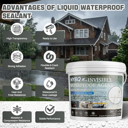 Waterproof Sealant 70oz, Invisible Waterproof Anti-Leaking Sealant Agent - size: 70OZ