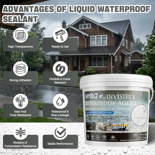 Waterproof Sealant 70oz, Invisible Waterproof Anti-Leaking Sealant Agent - size: 70OZ