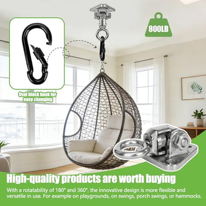 Heavy Duty Stainless Steel Swing Hangers Kit - size: Circular 1PCS