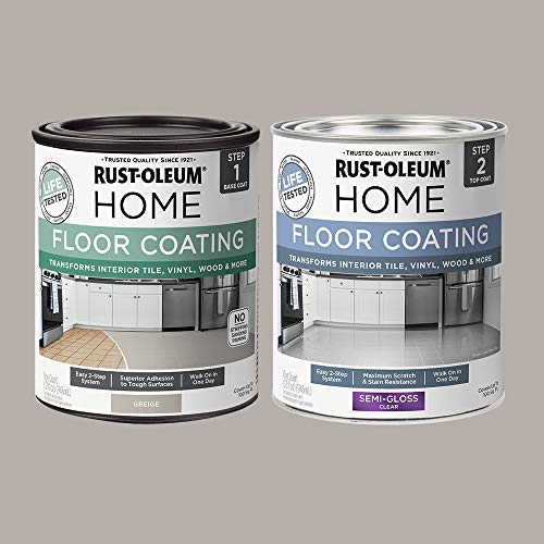 Rust-Oleum Home Interior Floor Semi-Gloss Greige Coating Kit - color: Greige