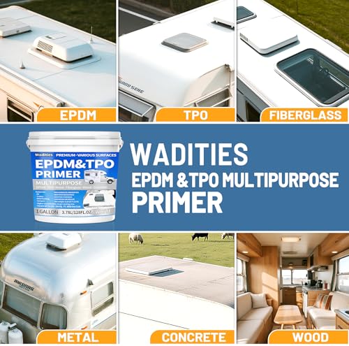 EPDM and TPO Primer White, High-Performance & Multi-Purpose RV Roof Primer