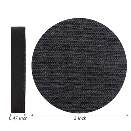 6 Pack 3 Inch Interface Pads - Foam Sanding Pads for Orbital Sander - size: 3 inch - 6 Pack