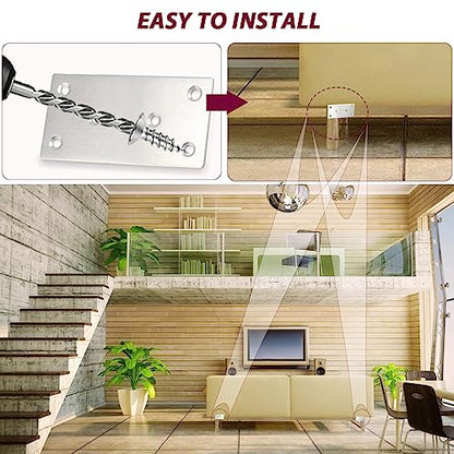 50PCS Flat Metal Brackets, 3.15" 304 Stainless Steel Mending Plates - size: 3.15X1.57X0.08IN