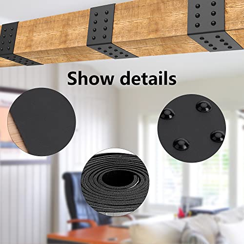 5ft Faux Wood Beam Strap, Flexible Beams Gap Hiding Strap, Metal Look Strap - size: 2.36"width