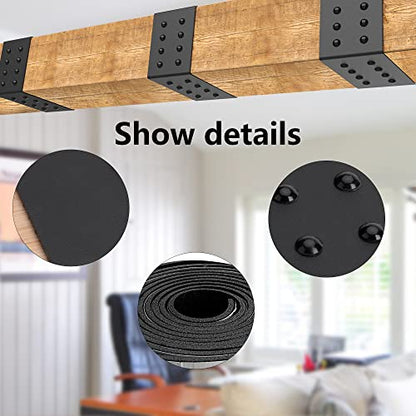 5ft Faux Wood Beam Strap, Flexible Beams Gap Hiding Strap, Metal Look Strap - size: 2.36"width