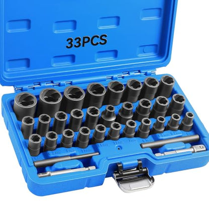 DISEN 33 PCS Bolt Extractor Kit Set