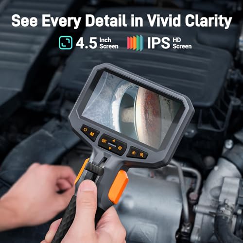 Teslong Articulating Borescope for Mechanic Automotive HVAC Wall Inspection