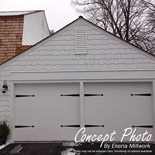 Ekena Millwork 12"W x 16"H Cathedral Urethane Gable Vent Louver, Functional - size: 12-in. W x 16-in. H, style: Functional