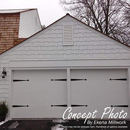 Ekena Millwork 14"W x 21"H Cathedral Urethane Gable Vent Louver, Functional - size: 14-in. W x 21-in. H, style: Functional