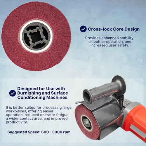 JONAS C 2 Pcs 4.7" x 4" 320 Grit Surface Conditioning Drum - style: 320 grit
