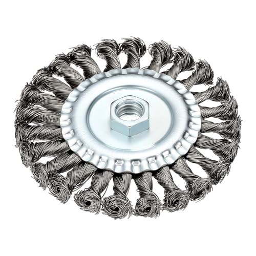 DTGN 5 Inch Wire Wheel Brush for Grinder, 5/8"-11 Arbor - size: 5 inch