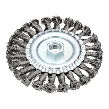 DTGN 5 Inch Wire Wheel Brush for Grinder, 5/8"-11 Arbor - size: 5 inch
