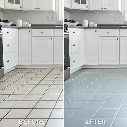 Rust-Oleum Home Interior Floor Semi-Gloss Pearl Gray Coating Kit - color: Pearl Gray