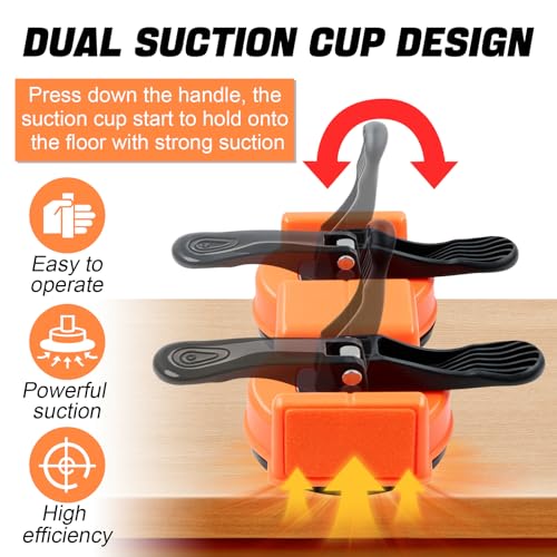 Floor Gap Fixer Tool with Dual Vacuum Suction Cups,Tool to Fix Floor Gaps