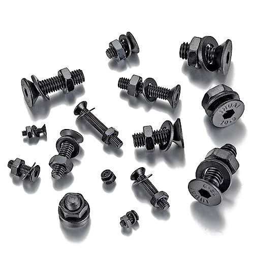 1310 Pcs M2 M3 M4 M5 M6 Hex Flat Head Screws for Home Fixation&Repairs