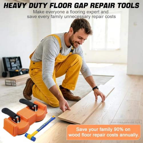 Floor Gap Fixer Tool with Dual Vacuum Suction Cups,Tool to Fix Floor Gaps