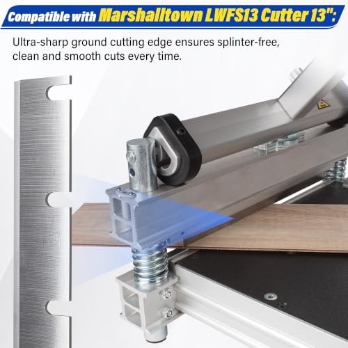 Laminate Flooring/Siding Cutter Blade, 13" Replacement Blade Compatible with Marshalltown LWFS13 Flooring Cutter, Floor Cutting Tool Cuts Engineered Wood, Fiber Cement Board, Siding, SPC LVP VCT Plank
