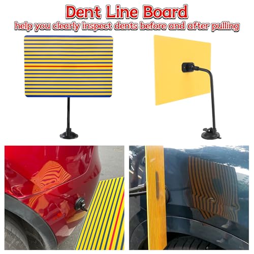 Dent Remover Tool for Car with 100W Glue Gun & Reflector Board Kit, Slide Hammer, Bridge Puller, Mini Suction Cup Dent Puller, Stainless Steel, Alloy, for Motorcycle, Washing Machine, Fridges - size: Paintless Dent Repair Kit-A