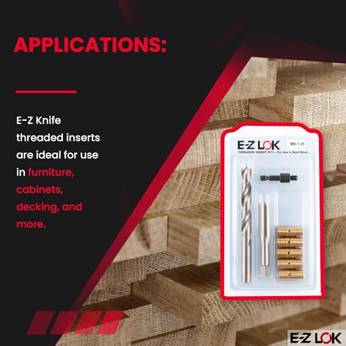 E-Z LOK Thread Repair Kit, M8-1.25 - size: M8-1.25, style: Brass
