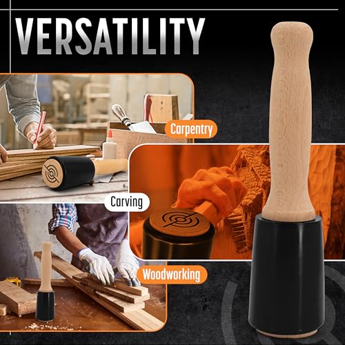 Schaaf Wood Carving Tools 15 oz Woodworking Mallet for Chisels & Gouges - color: Black