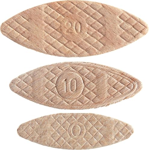 Trend 100pcs Beechwood Joining Biscuits Variety Pack (No. 0, 10, 20) for Woodworking, Joinery, and Furniture Framing, BSC/MIX/100 - size: 0, 10, 20, style: 100 Pack