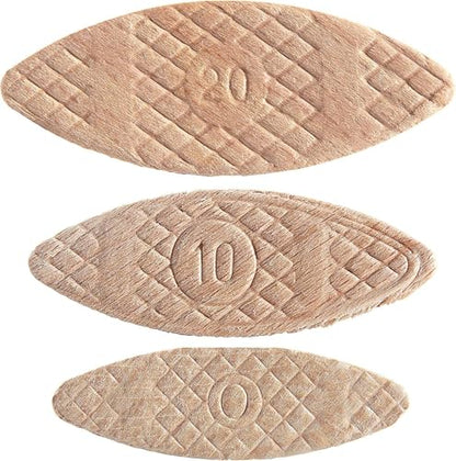 Trend 100pcs Beechwood Joining Biscuits Variety Pack (No. 0, 10, 20) for Woodworking, Joinery, and Furniture Framing, BSC/MIX/100 - size: 0, 10, 20, style: 100 Pack