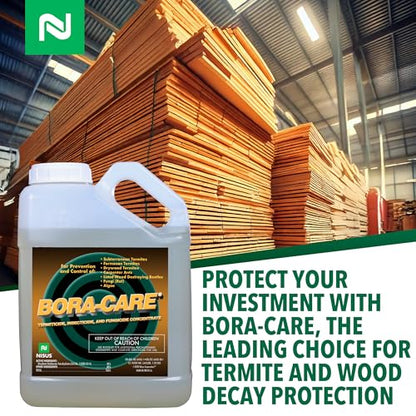 Bora-Care Termiticide Insecticide and Fungicide Concentrate, Wood Treatment for Termite and Beetle Prevention, 1 Gallon