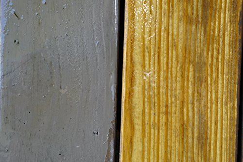 #1 Deck Wood Stain Stripper - 1 Gallon - Ready to Use, Wood Stain Remover Strips Weathered, Water-Based and Oil-Based Finishes - size: 1 Gallon