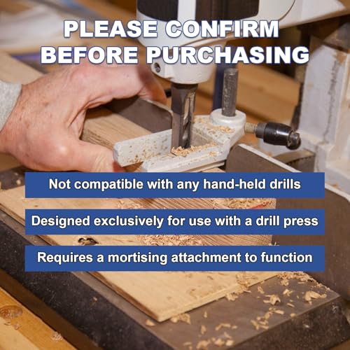 Square Hole Drill Bit Set, Bearing Steel, 6 Sizes 1/4"-5/8"