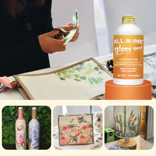 1DFAUL Crafts Sealer Gloss Matte Finish, 400ml All Purpose Craft Glue - style: A3 Gloss+Matte