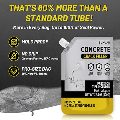 Concrete Crack Filler Outdoor, Self-Leveling Waterproof Sealant（3）